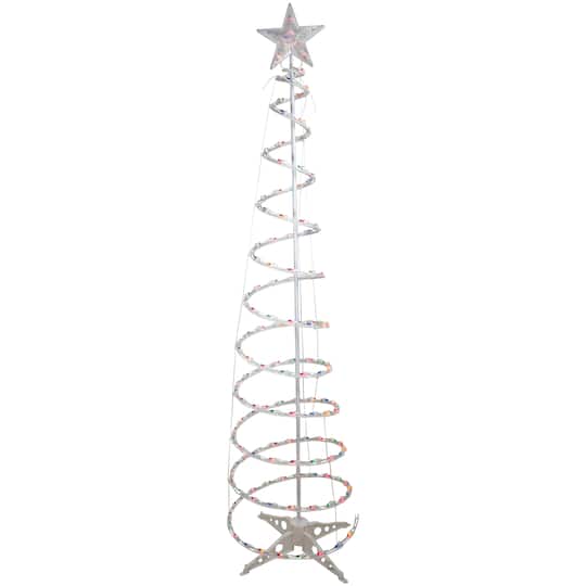 6ft. Multicolor Pre-Lit Spiral Christmas Tree